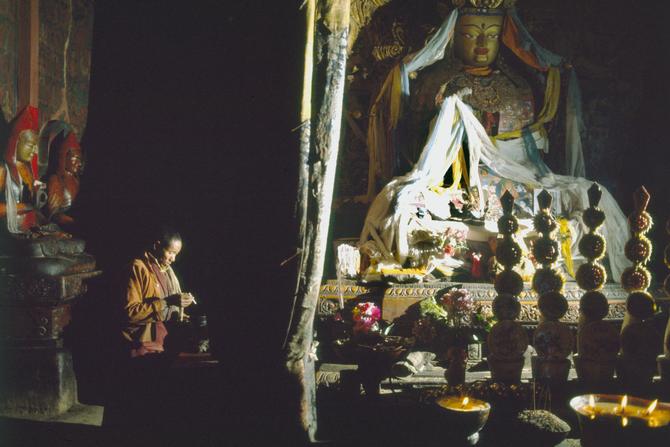Maitreia Lhakhang in Gyantze, 1987