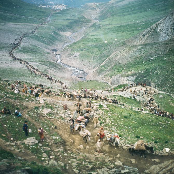 Between Sheshnag and Mahagunas Top, 1974