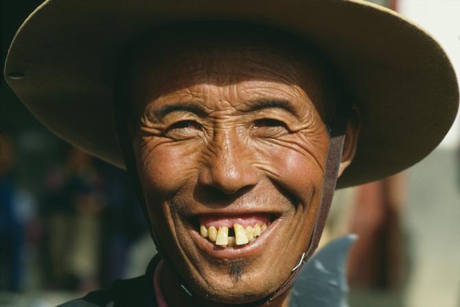 A smiling Khampa, 1985